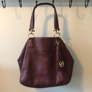Michael Kors Burgundy Purse.